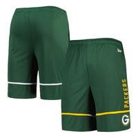 Men's New Era Green Bay Packers Combine Authentic Rusher Training Shorts