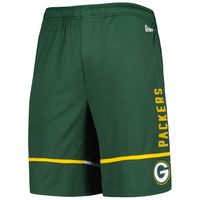 Men's New Era Green Bay Packers Combine Authentic Rusher Training Shorts