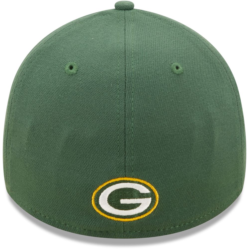 New Era 39Thirty Green Green Bay Packers Big G Logo Flex Fit Hat Adult Size  M/L