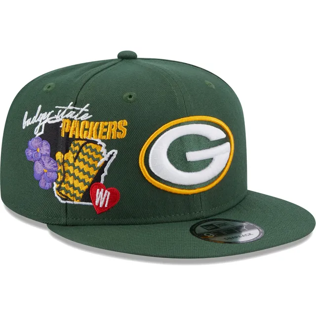 Lids Green Bay Packers New Era Trucker 9FIFTY Snapback Hat - Camo/Olive