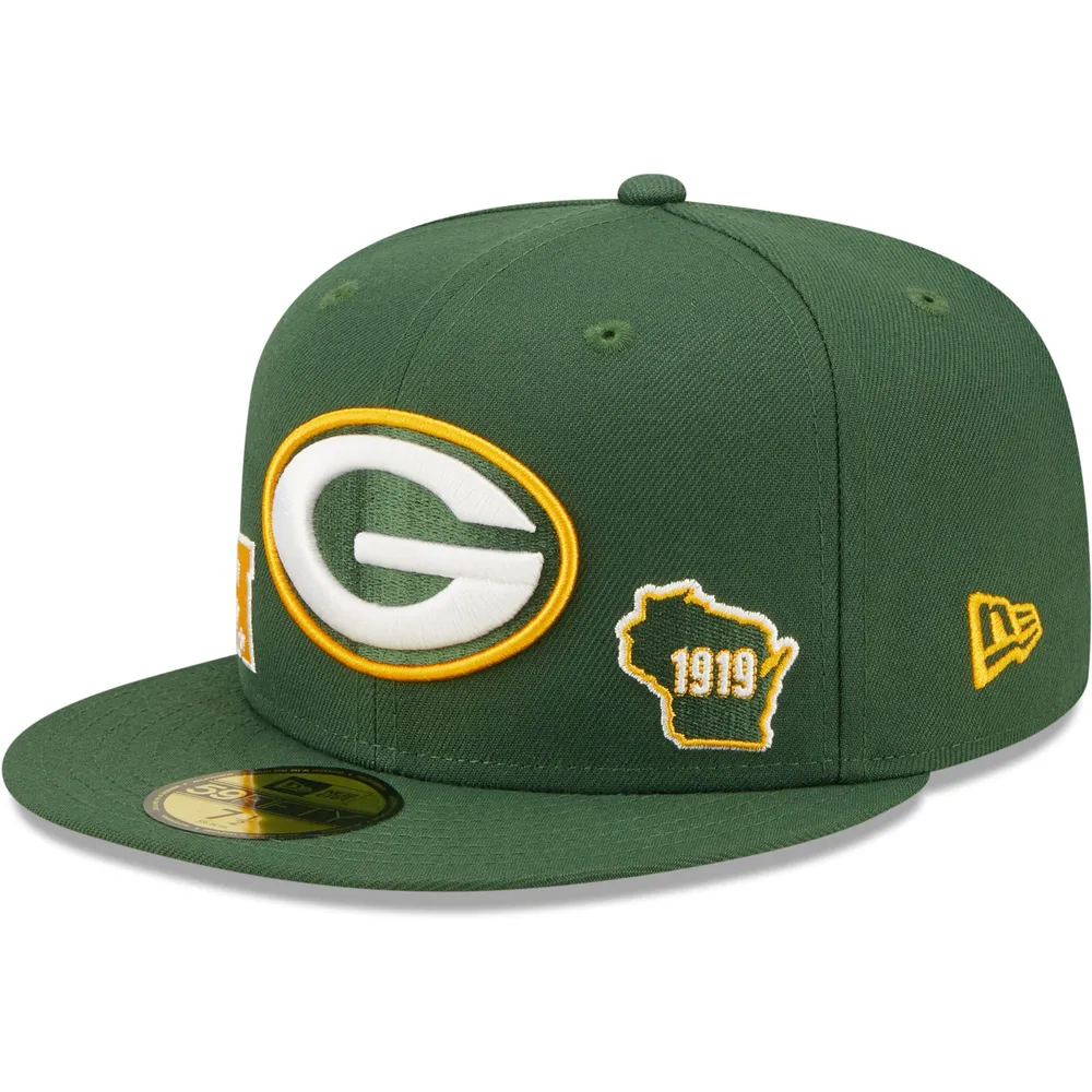 NWE PAC GREEN NFL IDENTITY 59FIFTY HATMENHIC