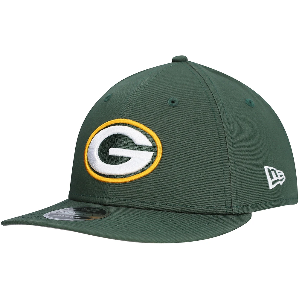 Men's New Era Green Green Bay Packers Main Low Profile 9FIFTY Snapback Hat