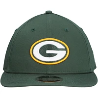 Men's New Era Green Green Bay Packers Main Low Profile 9FIFTY Snapback Hat