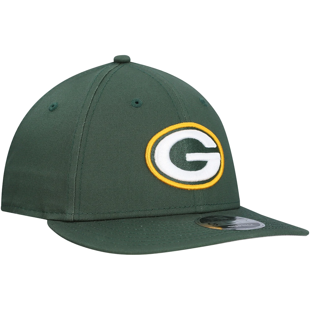 Men's New Era Green Green Bay Packers Main Low Profile 9FIFTY Snapback Hat