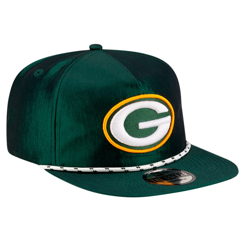 Men's New Era Green Green Bay Packers  Rope Golfer Snapback Hat