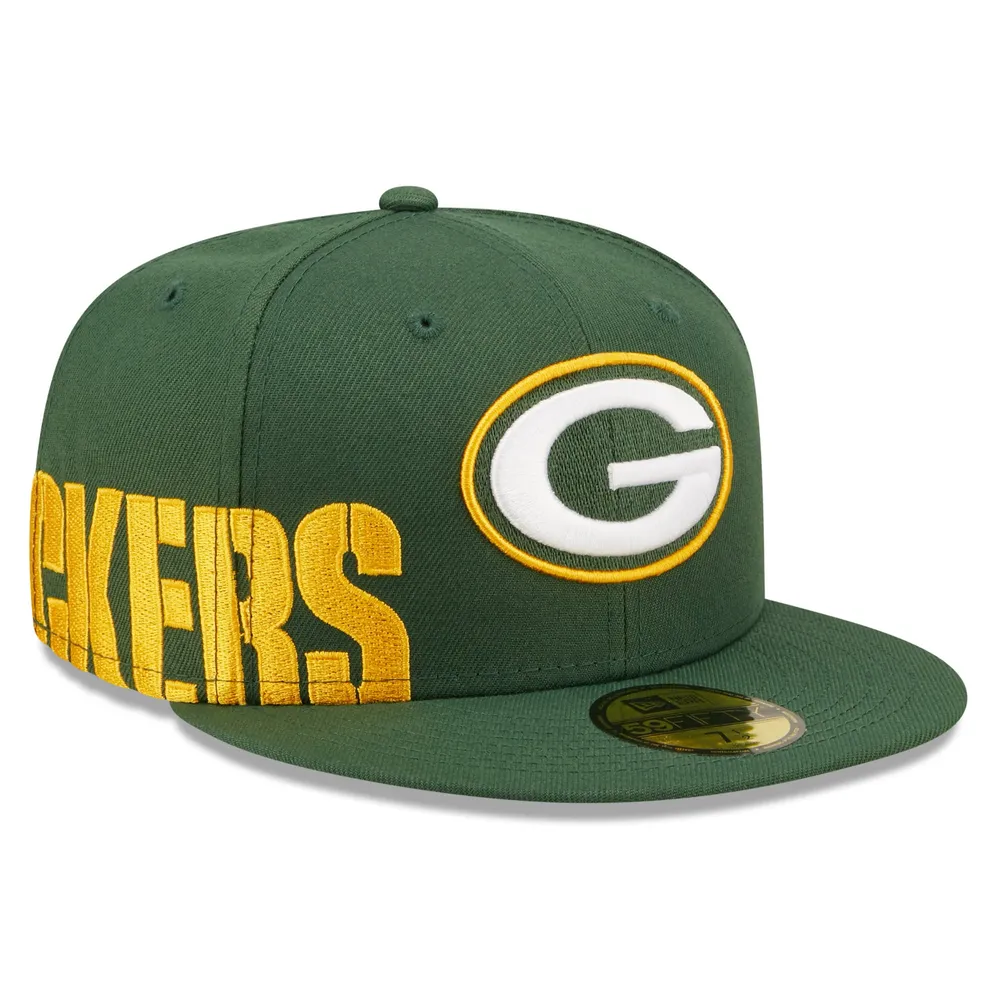 Casquette ajustée 59FIFTY fendue sur le côté Green Bay Packers New Era pour homme, vert