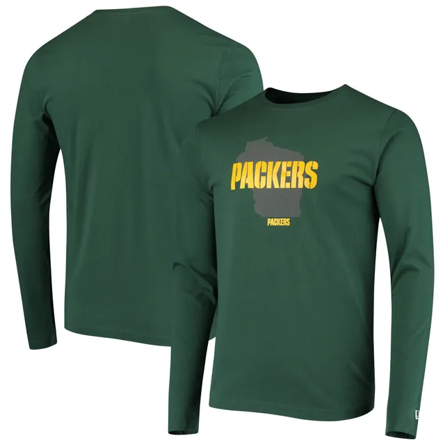 Green Bay Packers Juniors Carli Crop Long Sleeve T-Shirt - White