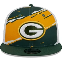 Men's New Era Green Green Bay Packers  Tear Trucker 9FIFTY Snapback Hat