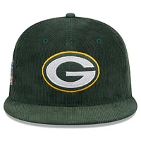 Casquette ajustée 59FIFTY en velours côtelé Throwback Green Bay Packers New Era pour hommes