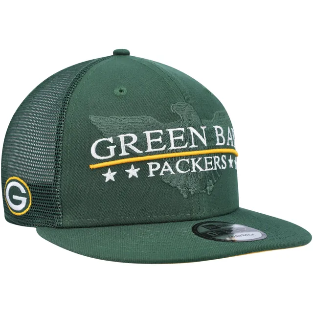 GREEN BAY PACKERS SIDELINE 9FIFTY SNAPBACK - BLACK/ WHITE INK