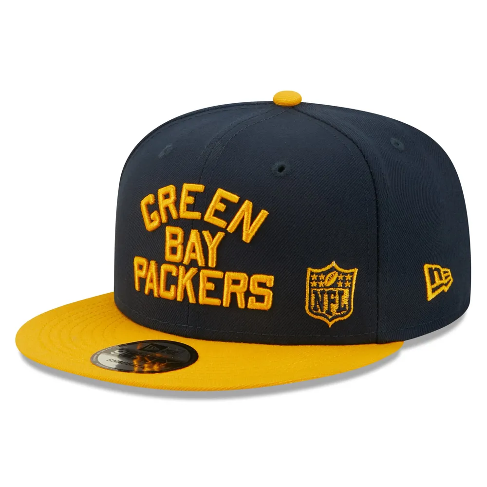 New Era Men's New Navy/Gold Green Bay Packers Flawless 9FIFTY Snapback Hat Bayshore Centre