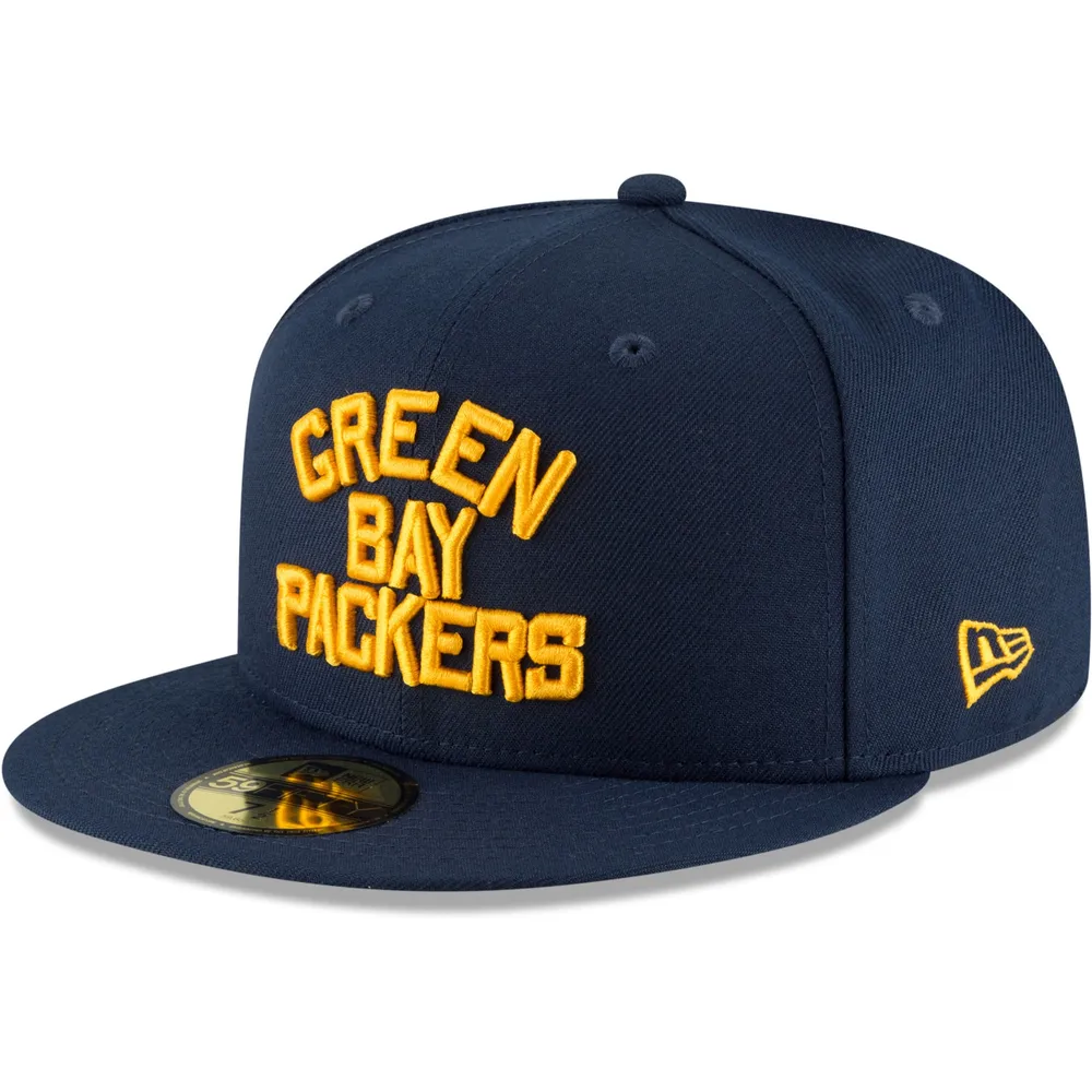 Men's New Era Green Green Bay Packers Omaha 59FIFTY Fitted Hat