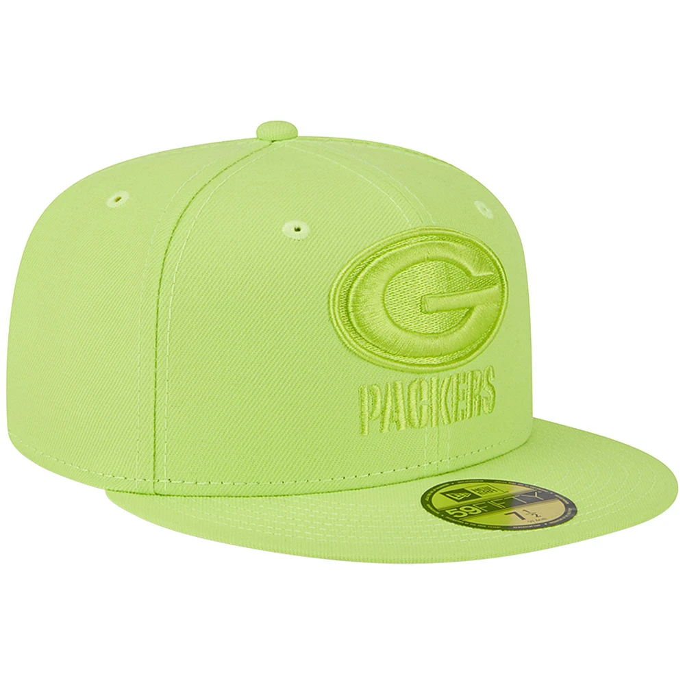 Casquette ajustée New Era Green Bay Packers Color Pack Brights 59FIFTY pour homme