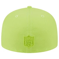 Men's New Era Neon Green Bay Packers Color Pack Brights 59FIFTY Fitted Hat