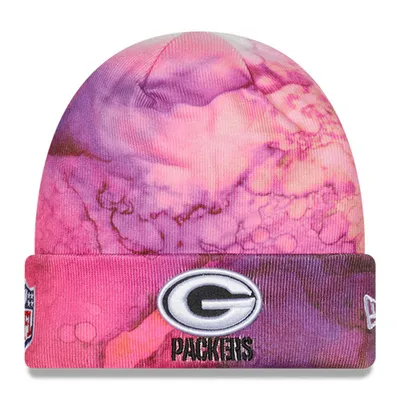 Green Bay Packers New Era 2022 NFL Crucial Catch  Knit Hat - Pink