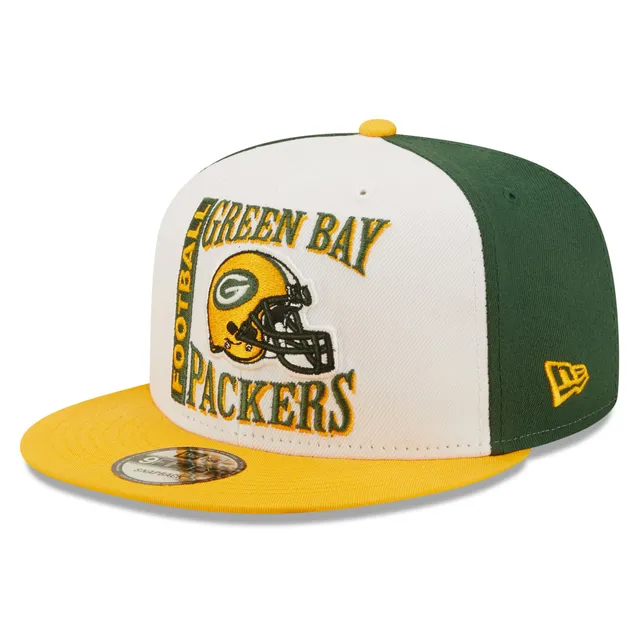 Men's New Era Gold Green Bay Packers Omaha 59FIFTY Fitted Hat 