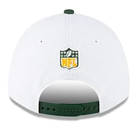 Men's New Era  White/Green Green Bay Packers 2023 Sideline 9FORTY Adjustable Hat