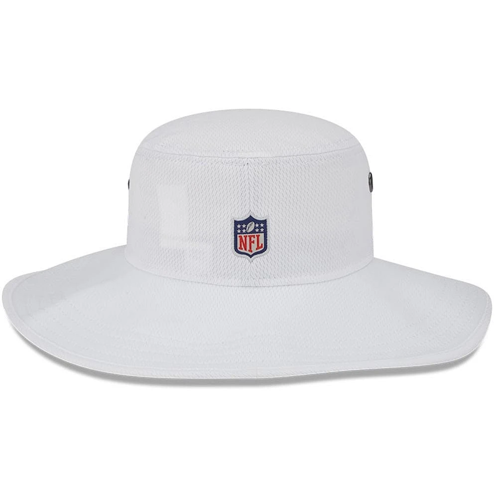 Men's New Era White Green Bay Packers 2023 NFL Training Camp Panama Bucket Hat