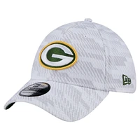 Casquette New Era blanche Green Bay Packers Gameday Graded 39THIRTY Flex pour homme