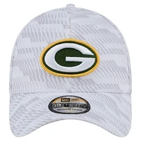 Casquette New Era blanche Green Bay Packers Gameday Graded 39THIRTY Flex pour homme
