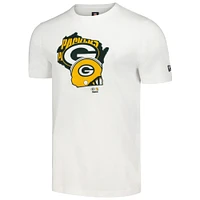 Men's New Era White Green Bay Packers Gameday State T-Shirt