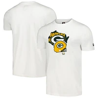 Men's New Era White Green Bay Packers Gameday State T-Shirt