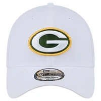 Casquette New Era 39THIRTY Flex blanche pour homme des Packers de Green Bay