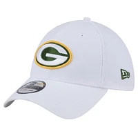 Casquette New Era 39THIRTY Flex blanche pour homme des Packers de Green Bay