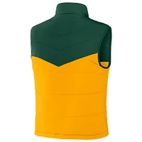 Gilet zippé colorblock pour homme de la collection NFL x Darius Rucker Fanatics Green Bay Packers