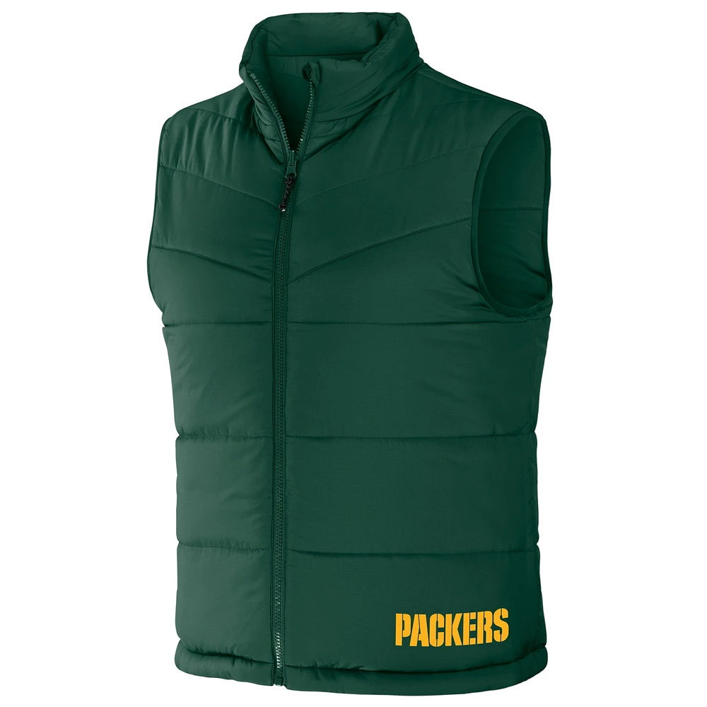 Gilet zippé colorblock pour homme de la collection NFL x Darius Rucker Fanatics Green Bay Packers