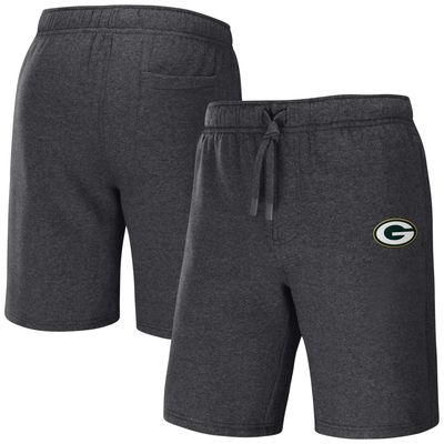 Men's NFL x Darius Rucker Collection by Fanatics Heather Charcoal Green Bay Packers Logo Shorts