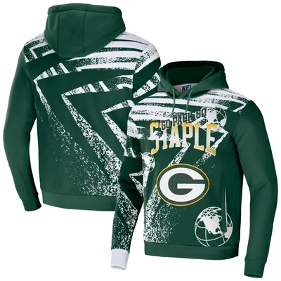 Green Bay Packers NFL x Staple All Over Print Pullover Hoodie - Hunter