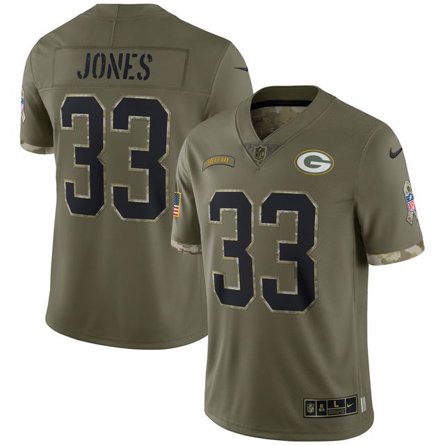 Nike Green Bay Packers Men's Game Jersey Aaron Jones - Green