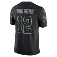 Aaron Rodgers Green Bay Packers Nike RFLCTV Limited Jersey - Black