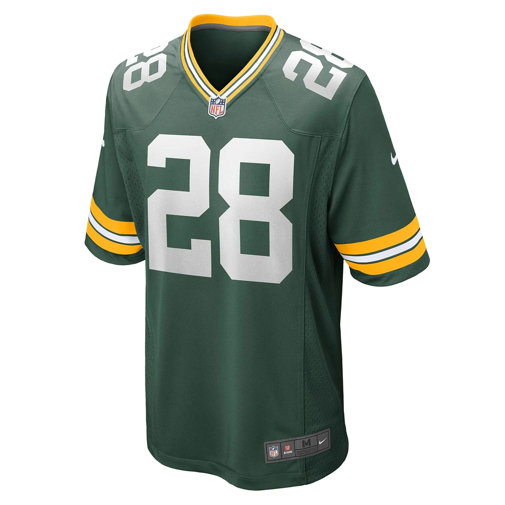 Maillot de match Nike AJ Dillon Green Bay Packers pour homme