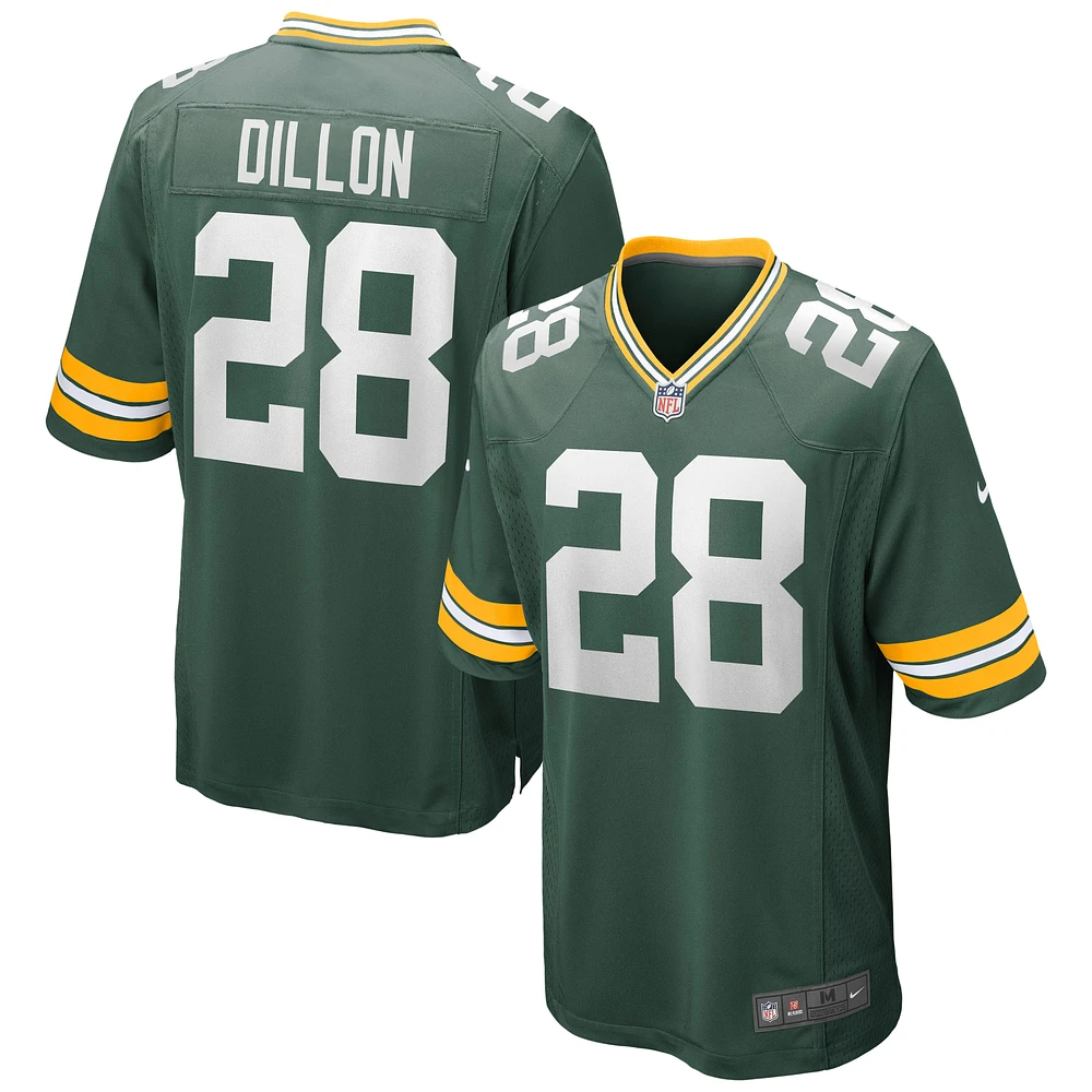 Maillot de match Nike AJ Dillon Green Bay Packers pour homme