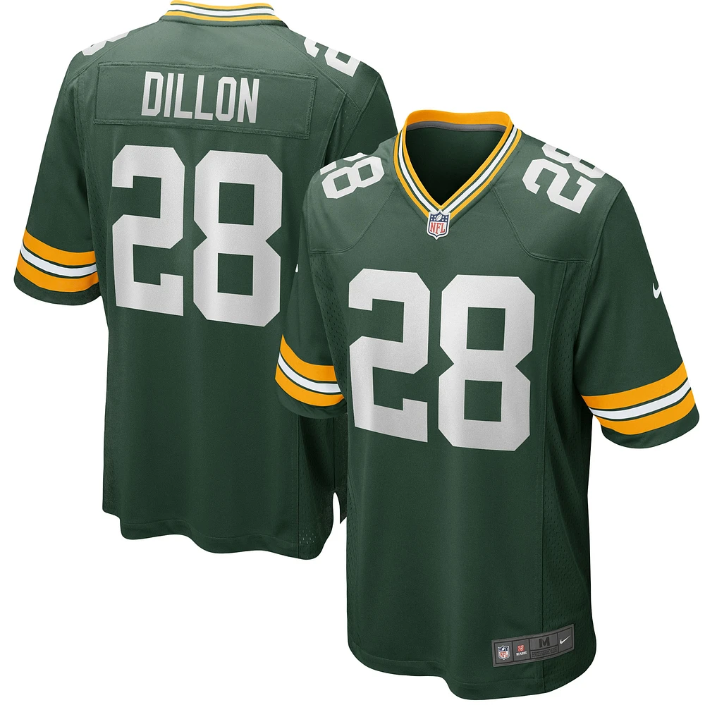 Maillot de match l'équipe Nike AJ Dillon Green Bay Packers pour homme