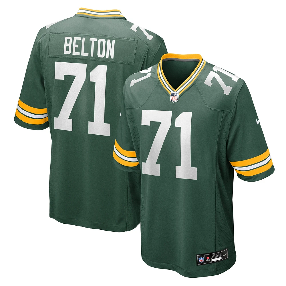 Men's Nike Anthony Belton Green Bay Packers Team Game Jersey