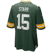 Men's Nike Bart Starr Green Bay Packers Game Retired Player Jersey