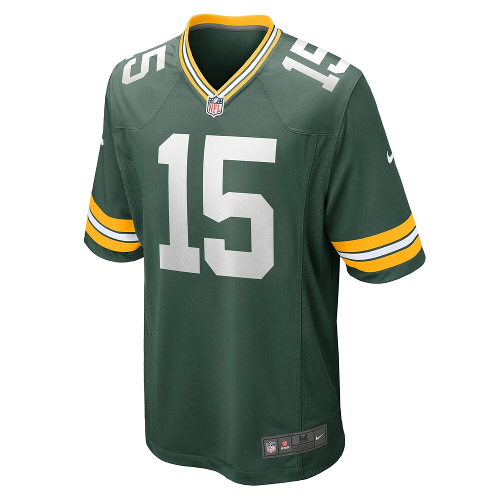 Maillot de match joueur retraité Nike Bart Starr Green Bay Packers pour homme