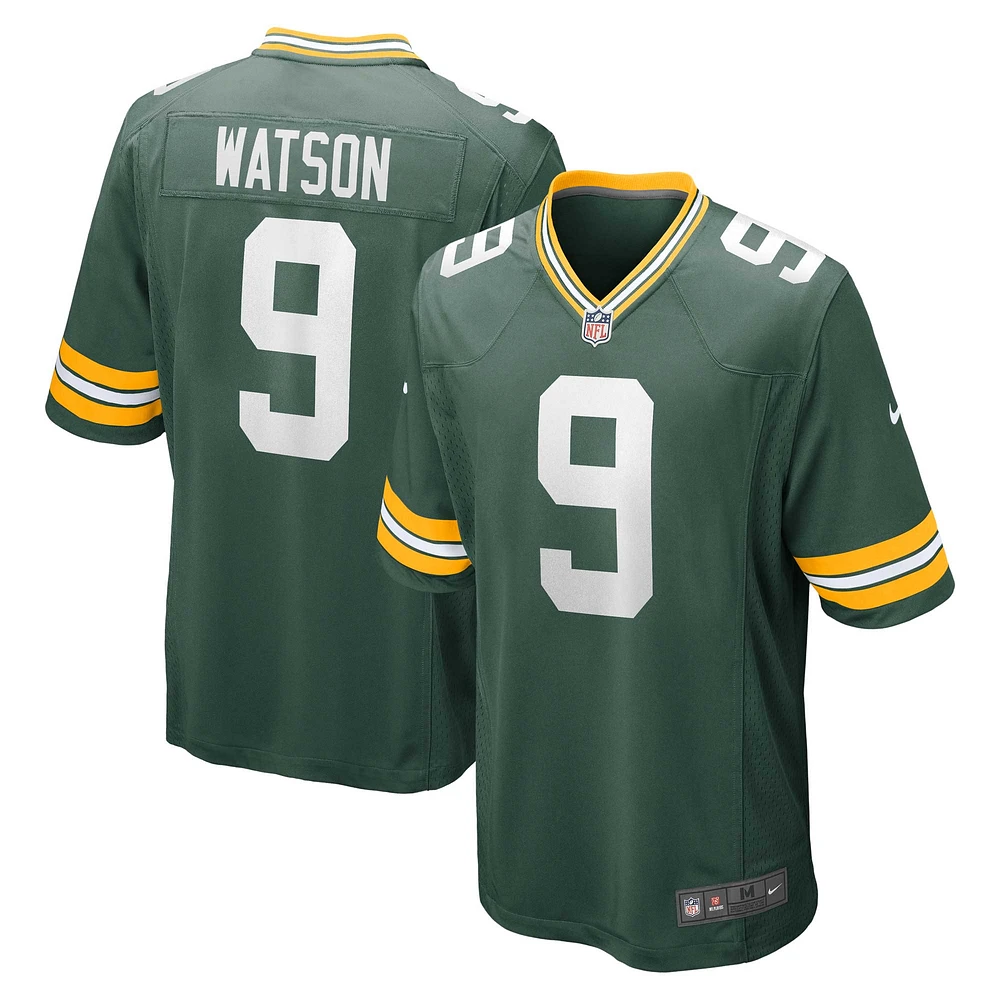 Maillot de match Nike Christian Watson Green Bay Packers pour homme