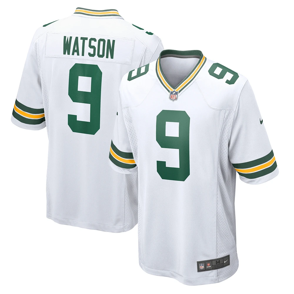 Men's Nike Christian Watson White Green Bay Packers  Game Jersey