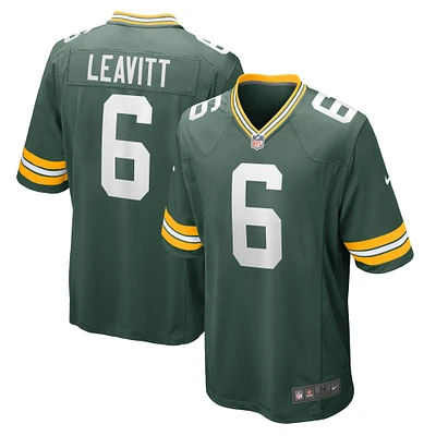 Maillot de joueur match Nike Dallin Leavitt Green Bay Packers pour homme, vert