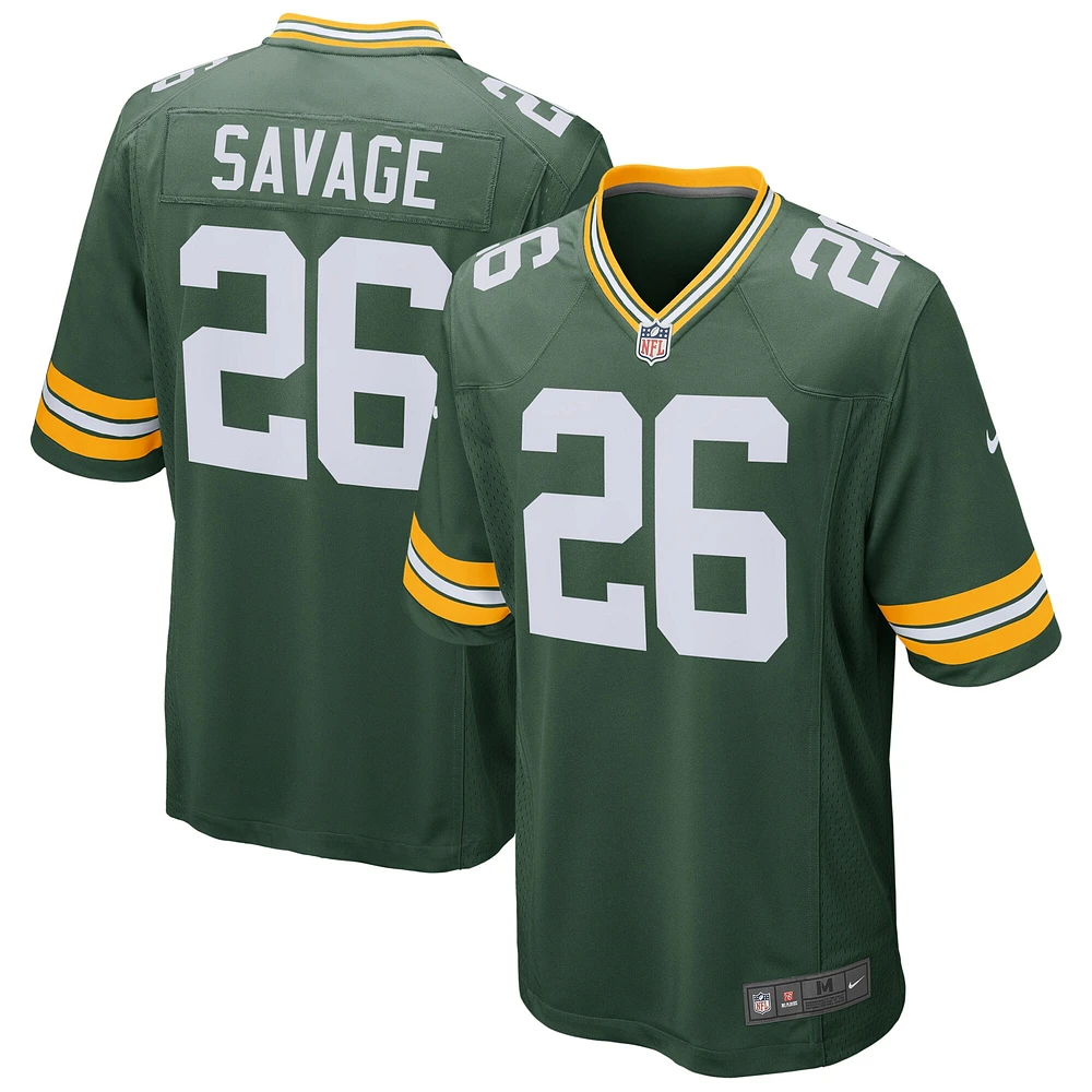 Maillot de match Nike Darnell Savage Green Bay Packers pour homme