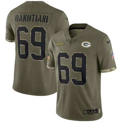 Aaron Rodgers Green Bay Packers Nike 2020 Salute To Service Limited Jersey  - Black