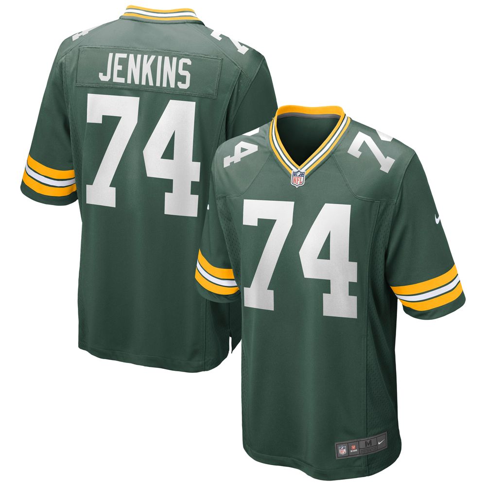 Men's Nike Elgton Jenkins Green Bay Packers Game Jersey