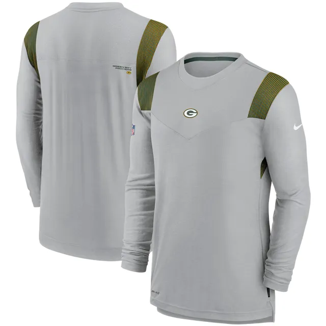 Nike Men's Green Bay Packers Sideline Velocity Grey T-Shirt