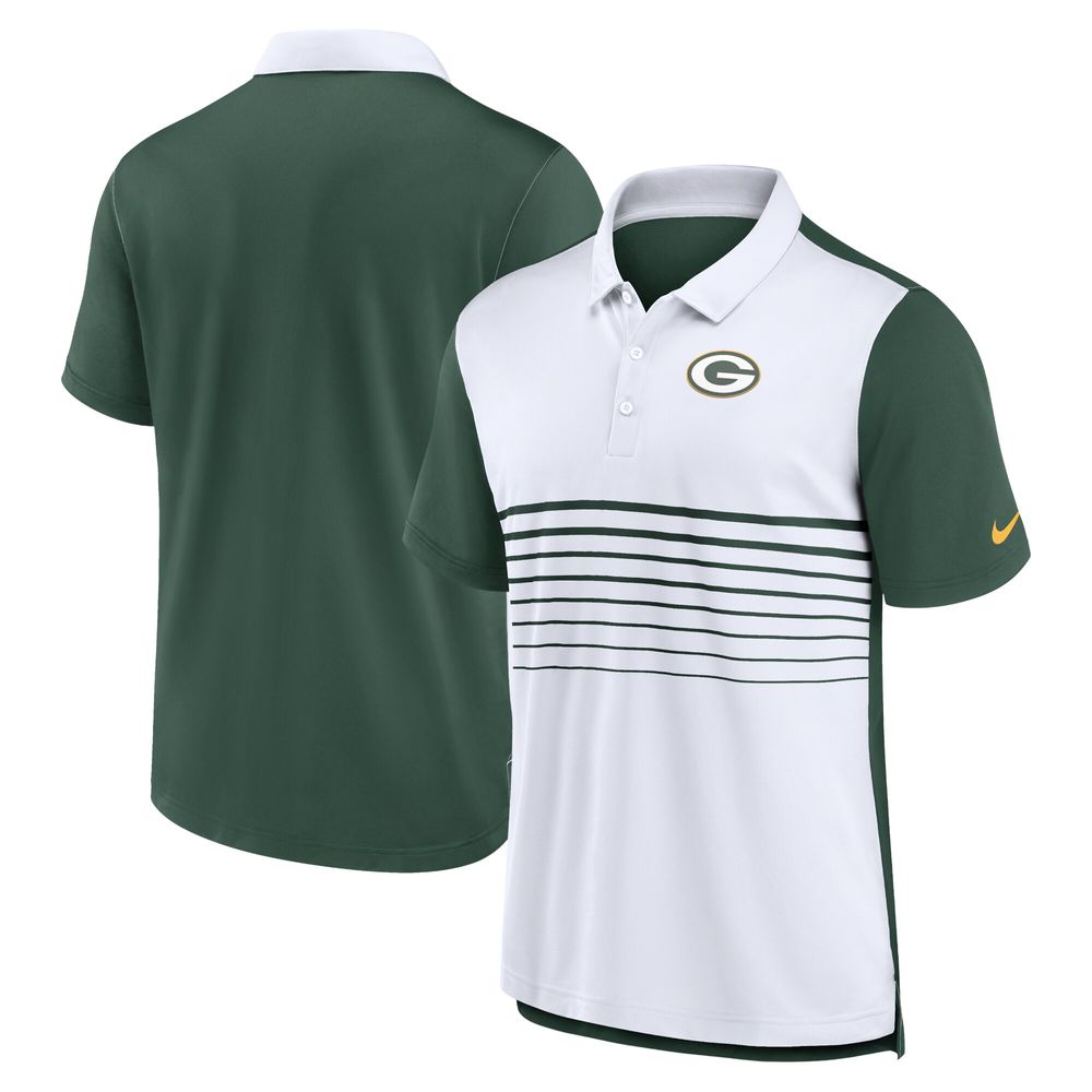 Men's Nike Green/White Green Bay Packers Fashion Performance Polo