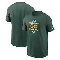 T-shirt Nike vert pour homme Green Bay Packers 2024 NFL Playoffs