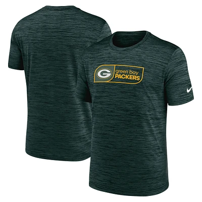 T-shirt Nike Green Bay Packers Velocity Jock Tag Performance pour homme, grande taille, vert